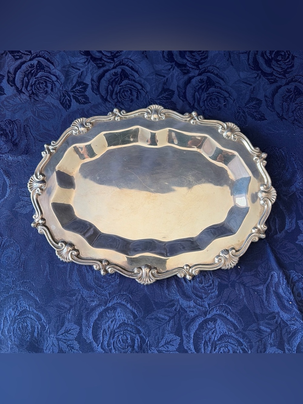Vintage Sporcile Peruvian Sterling Silver Serving Tray-7.5” x 5.5”